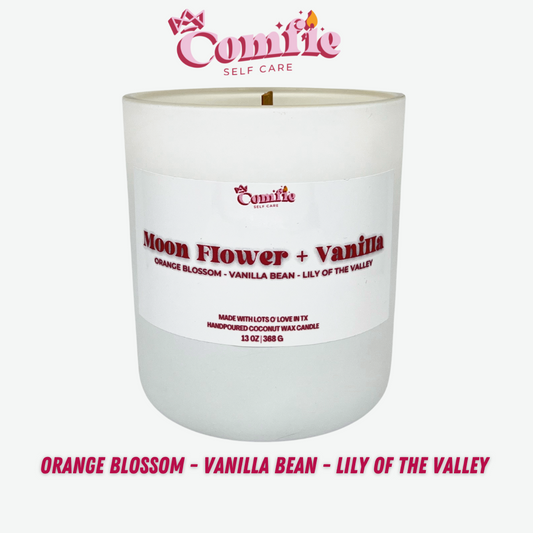 Moon Flower + Vanilla Candle